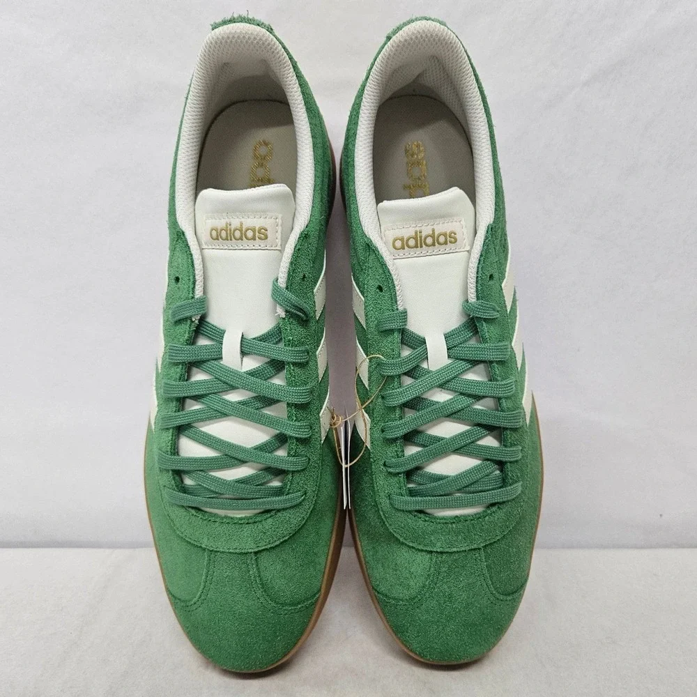 Adidas VL Court 2.0 Casual Sneakers JH5077‎ Green Suede Gum Sole Men Size 9.5